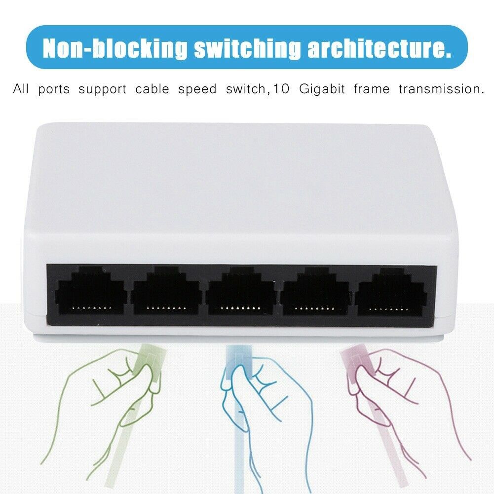 5 Port 100 Mbps Ethernet Network Switch
