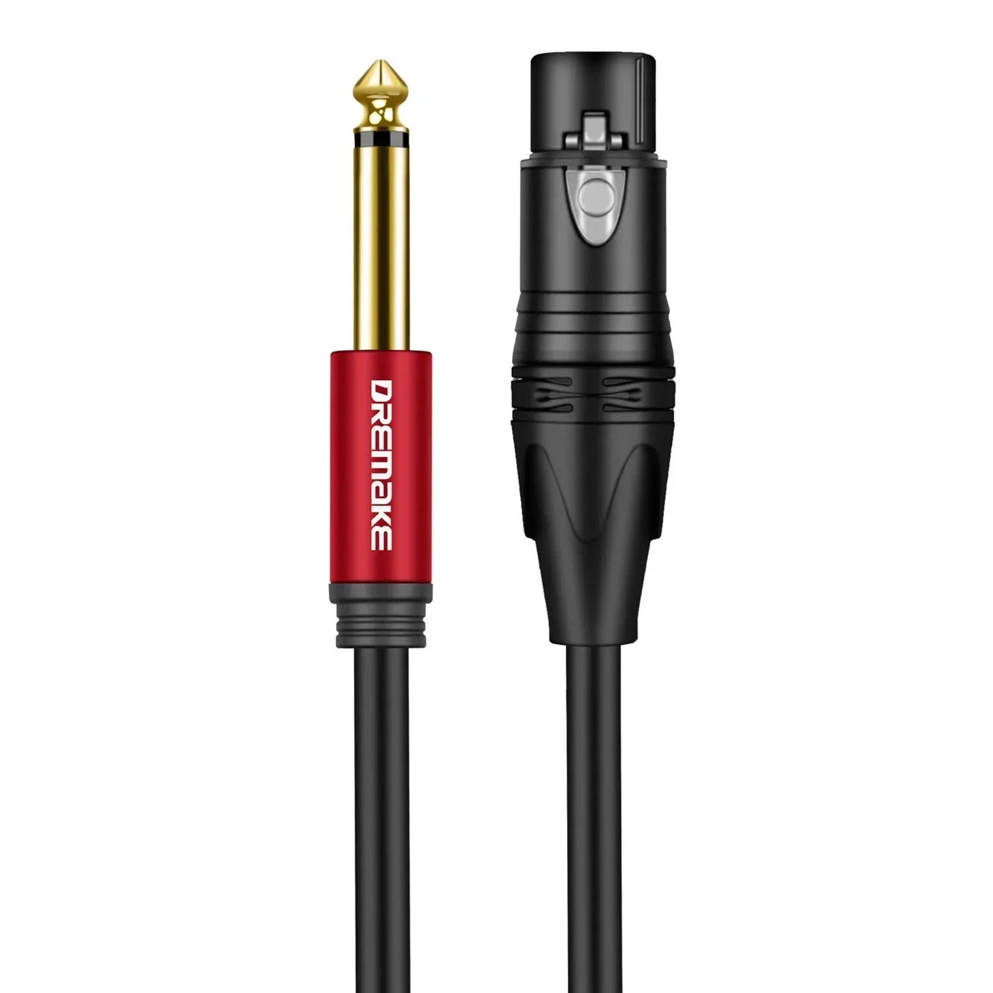 DREMAKE 6.35mm (1/4 Inch) TS/TRS Jack to XLR Female Cable