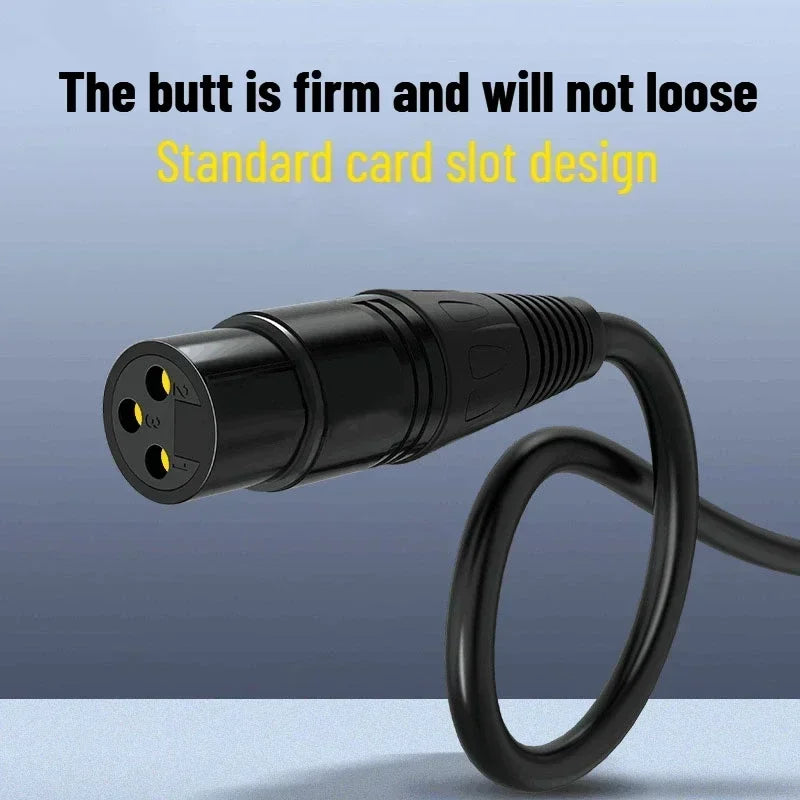 DREMAKE 6.35mm (1/4 Inch) TS/TRS Jack to XLR Female Cable