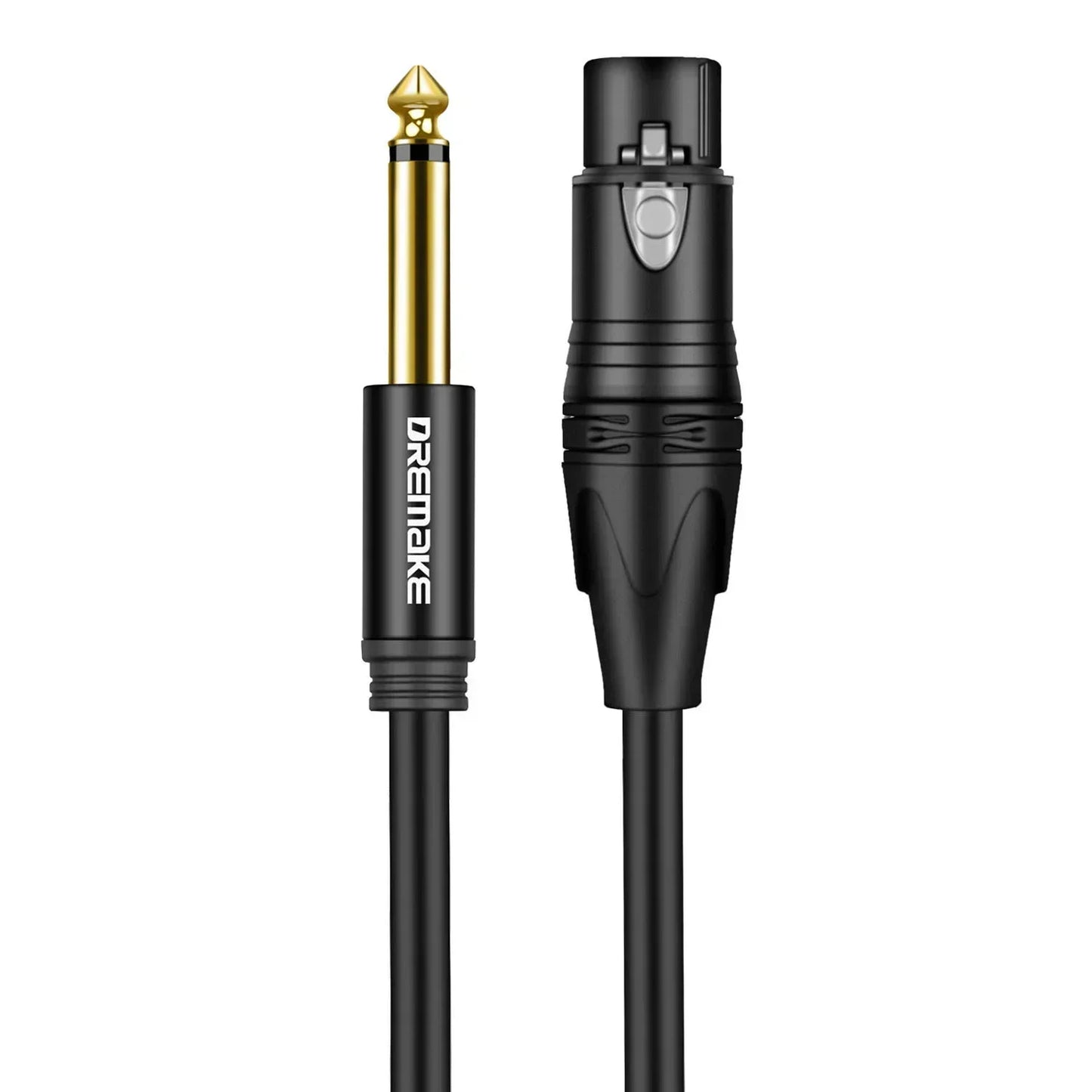 DREMAKE 6.35mm (1/4 Inch) TS/TRS Jack to XLR Female Cable