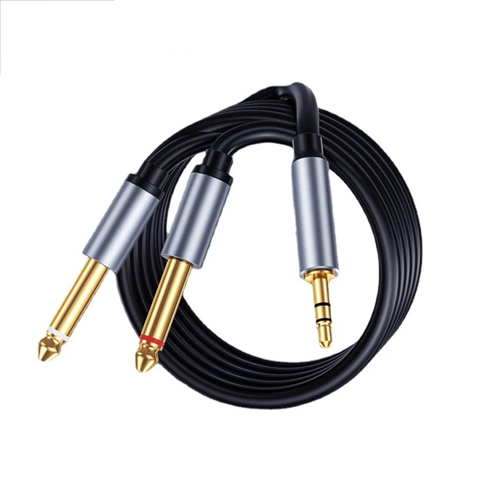 ORZERHOME 1/8" (3.5mm) TRS to Dual 1/4" (6.35mm) TS Jack Audio Cable