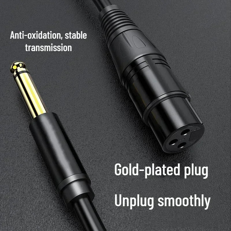 DREMAKE 6.35mm (1/4 Inch) TS/TRS Jack to XLR Female Cable