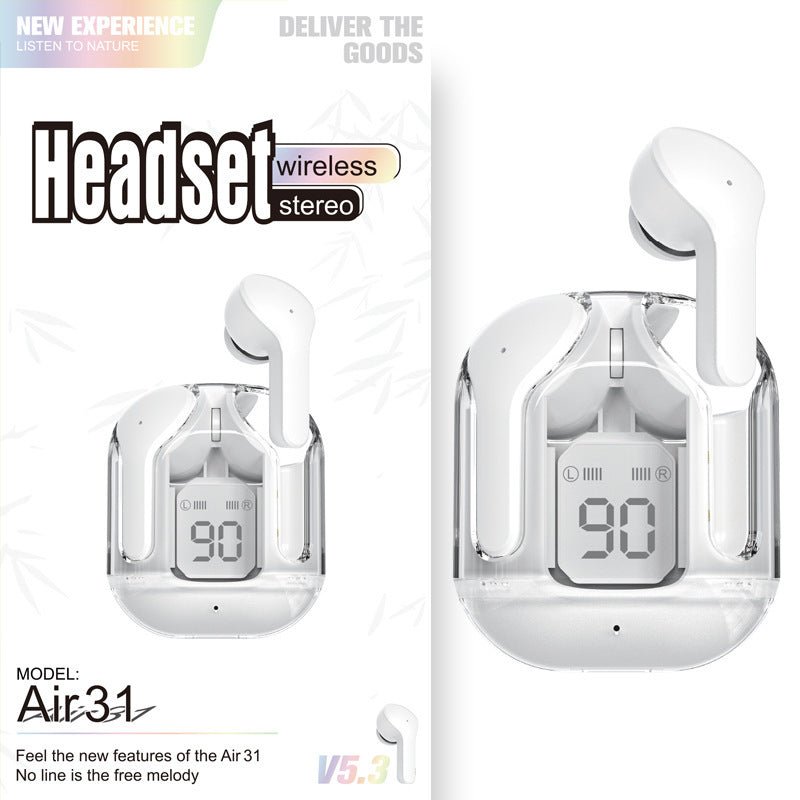 TWS Mini Transparent Bluetooth Headphones