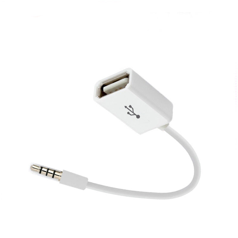 3.5mm Male AUX To USB 2.0 Female Converter