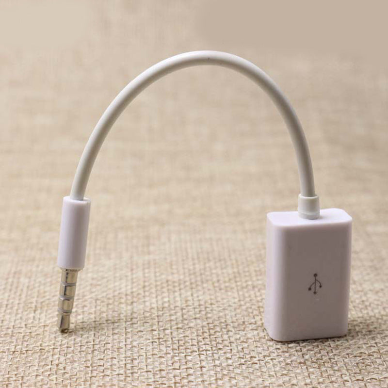 3.5mm Male AUX To USB 2.0 Female Converter