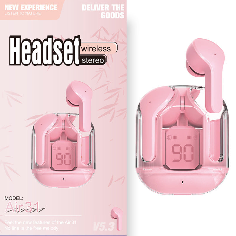 TWS Mini Transparent Bluetooth Headphones