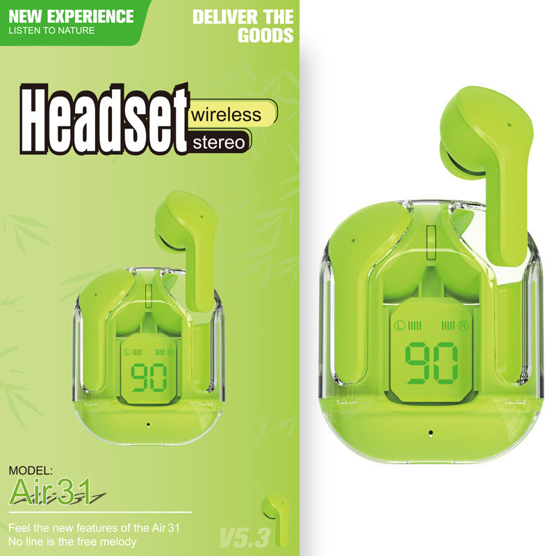 TWS Mini Transparent Bluetooth Headphones