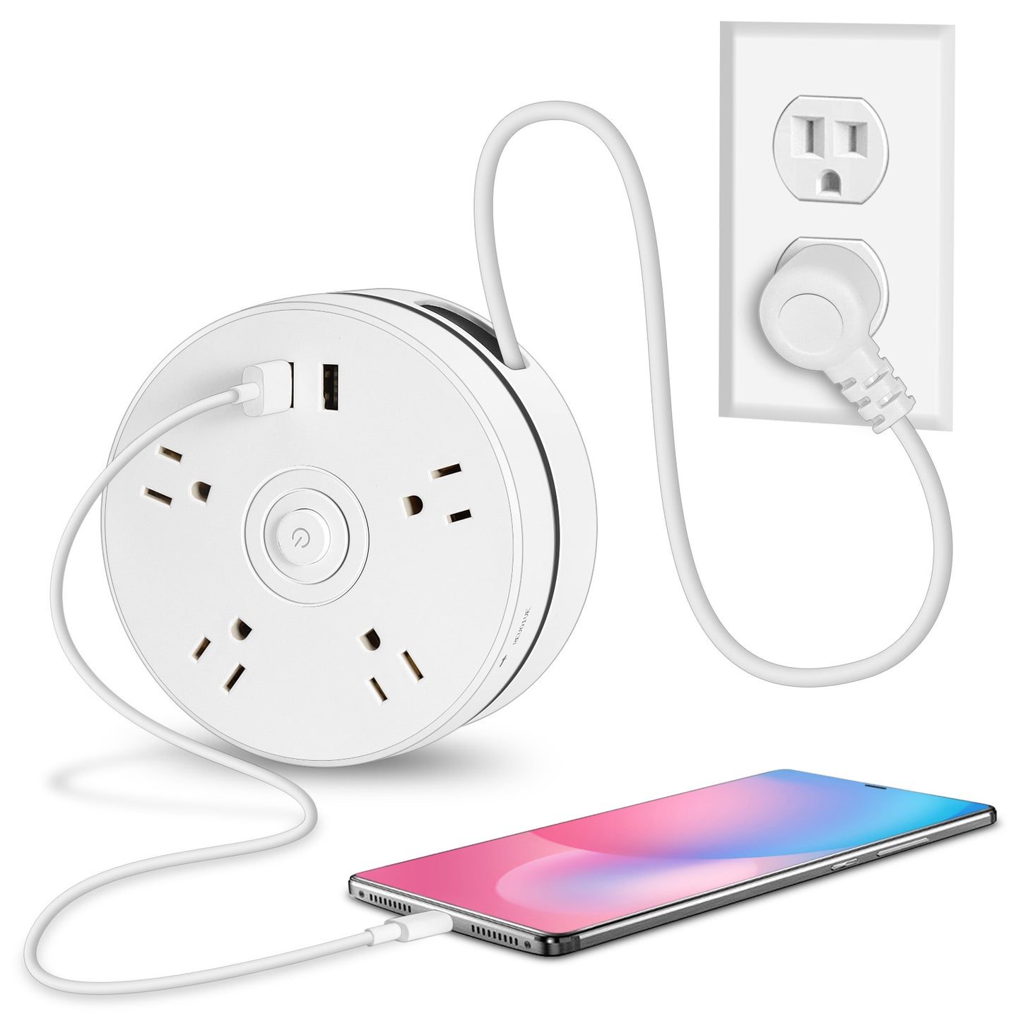 US Standard Pull-out Power Strip