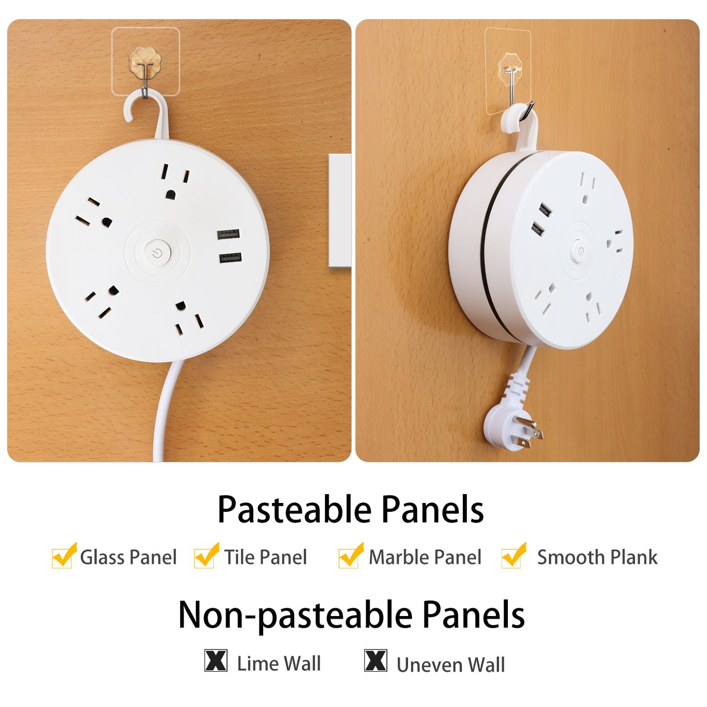 US Standard Pull-out Power Strip