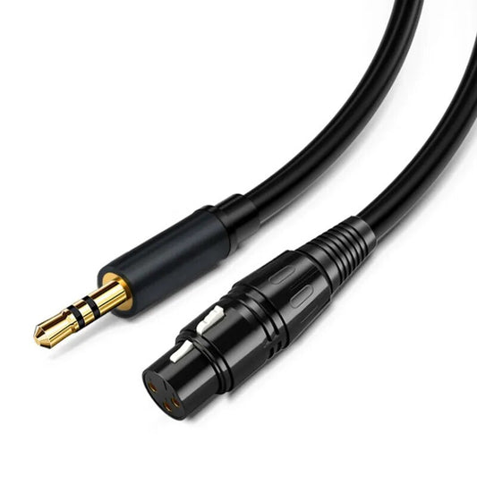 XLR Female To 3.5mm (1/8 Inch) Stereo Audio Cable
