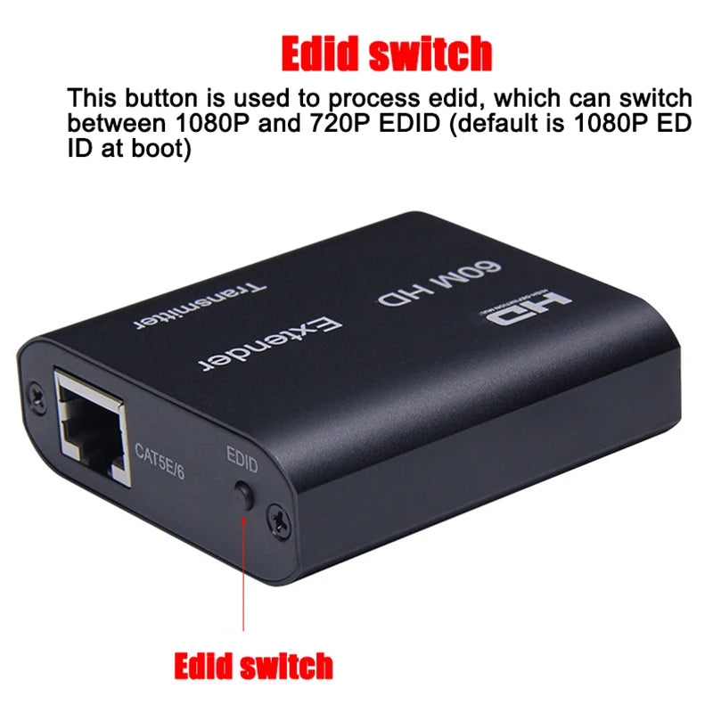 OllyMurs 1 Pair HDMI Extender over RJ45/CAT/Ethernet