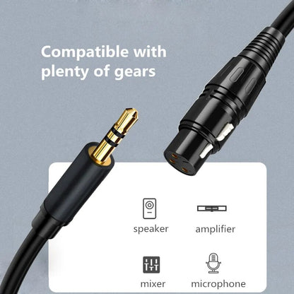 XLR Female To 3.5mm (1/8 Inch) Stereo Audio Cable