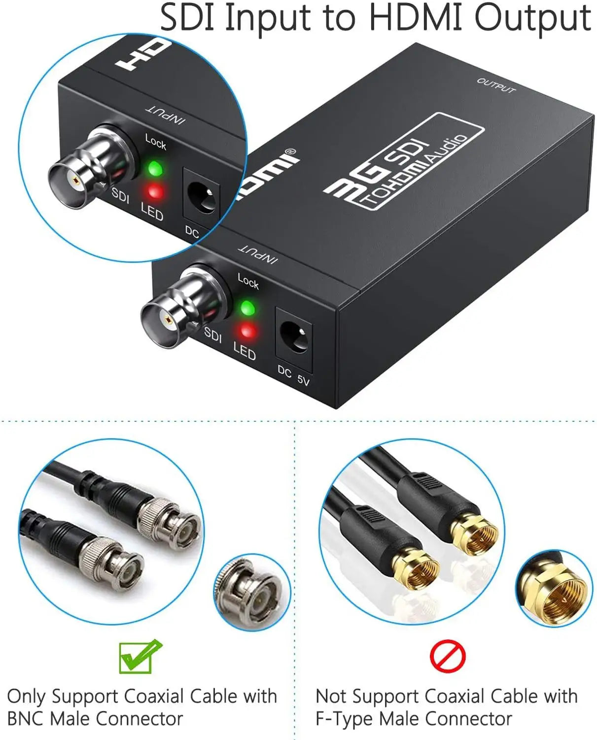 Wiistar SDI to HDMI Converter