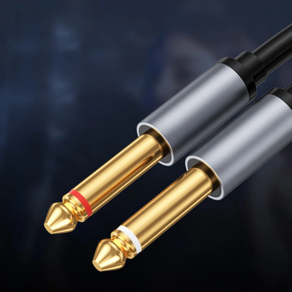 ORZERHOME 1/8" (3.5mm) TRS to Dual 1/4" (6.35mm) TS Jack Audio Cable