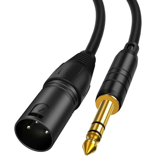 LONGPEAN XLR 3-Pin Male to TRS 1/4 Inch Jack Audio Cable