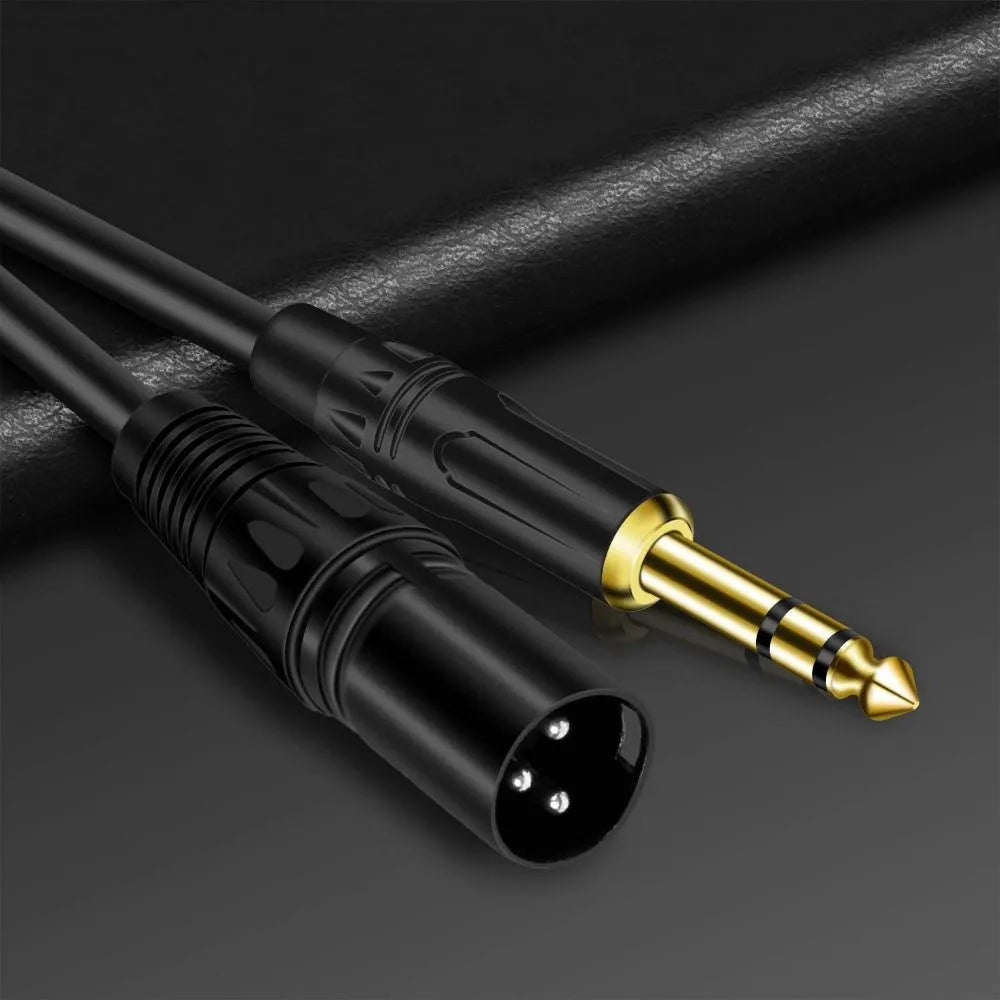 LONGPEAN XLR 3-Pin Male to TRS 1/4 Inch Jack Audio Cable