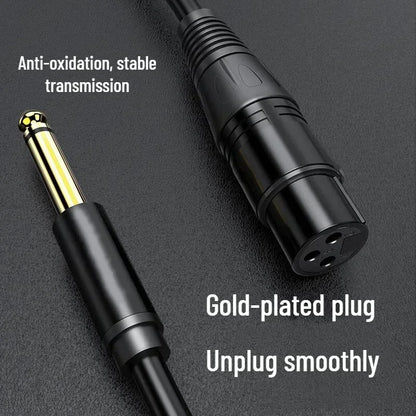 DREMAKE 6.35mm (1/4 Inch) TS/TRS Jack to XLR Female Cable