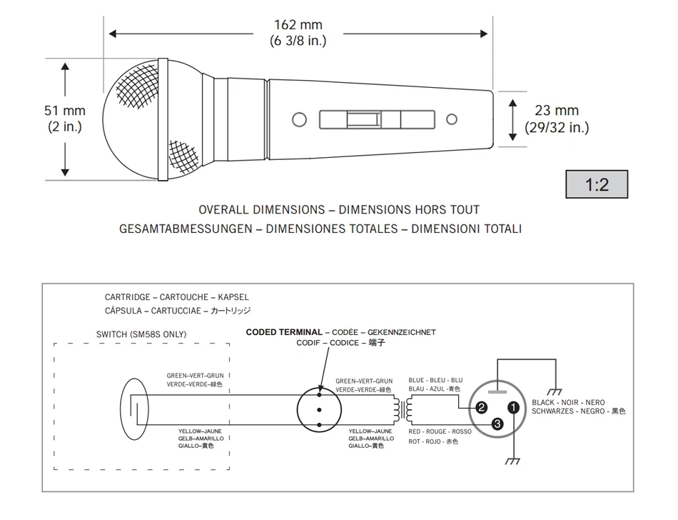 Lokchonk SM58 Cardioid Dynamic Microphone