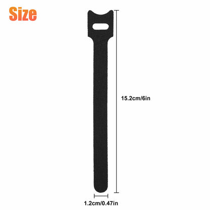 100pcs Hook and Loop Fastener (Velcro) Cable Ties