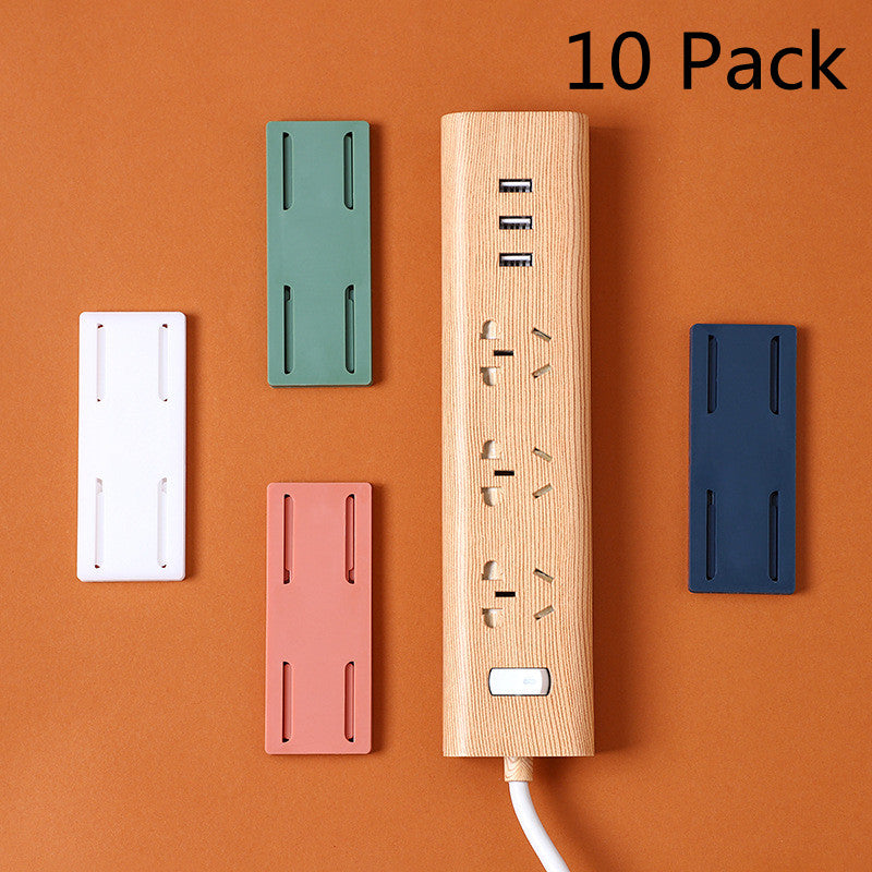 Power Strip Self-adhesive Holder [Random Color Sets]